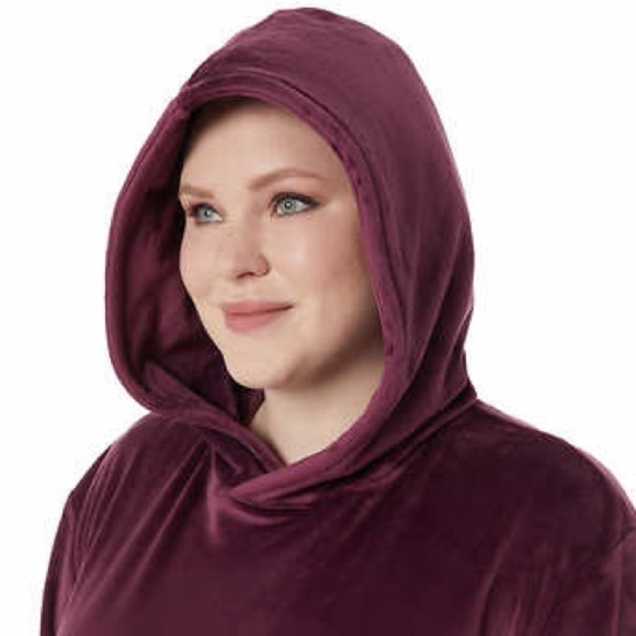 New Ladies Hooded Lounger Oversized Blanket - Picture 4 of 16